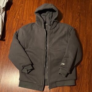 Comfort weighted full zip hoodie size XL